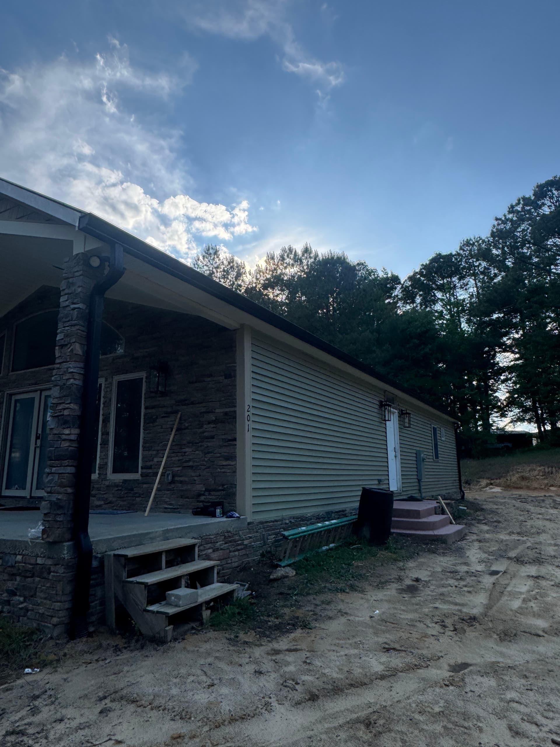 Gallery photos for New 6-Inch Black Gutter Install That Means Business: Image #3