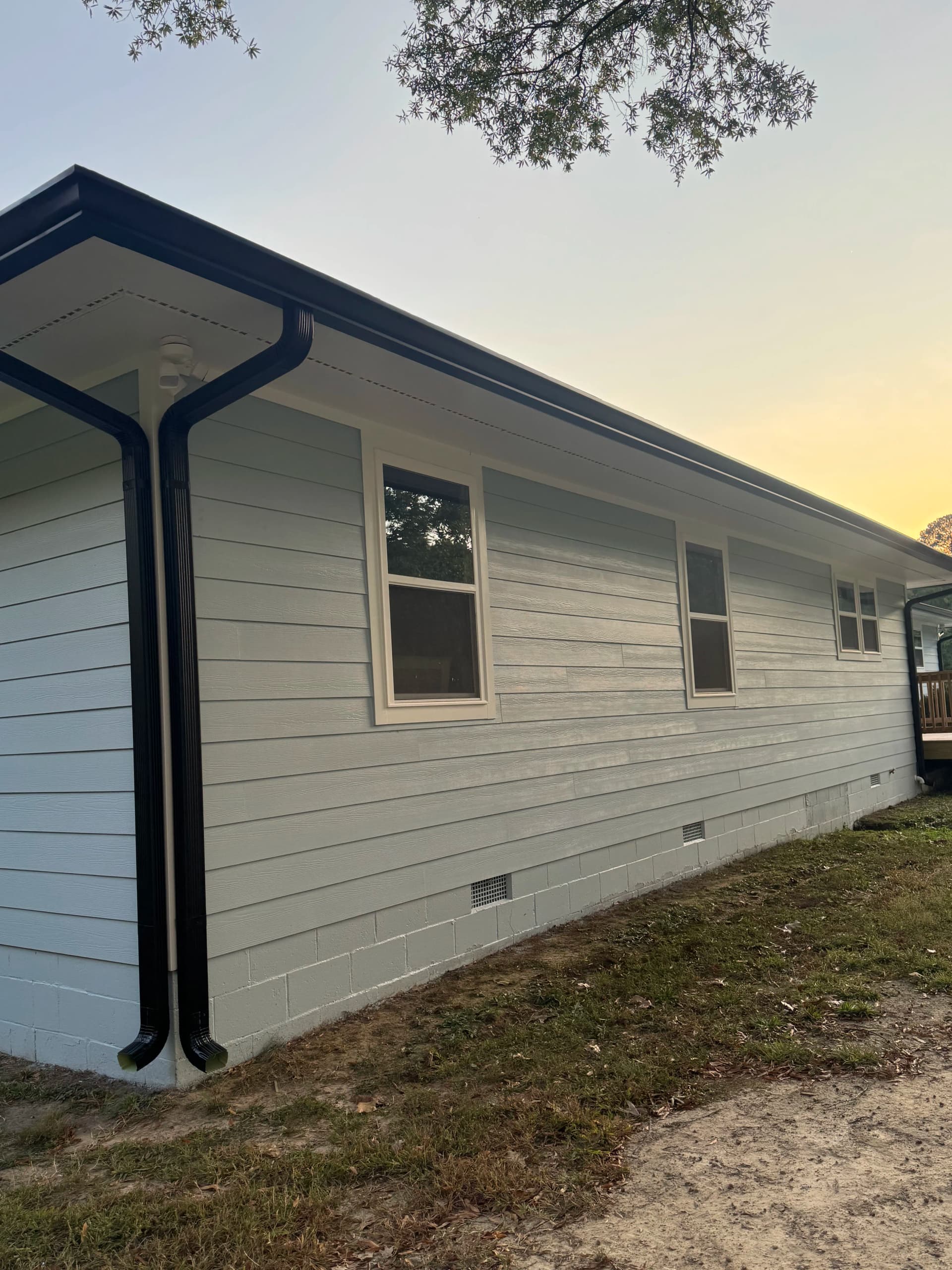 Gallery photos for New Siding and Black Round Gutters That Actually Do the Job: Image #4