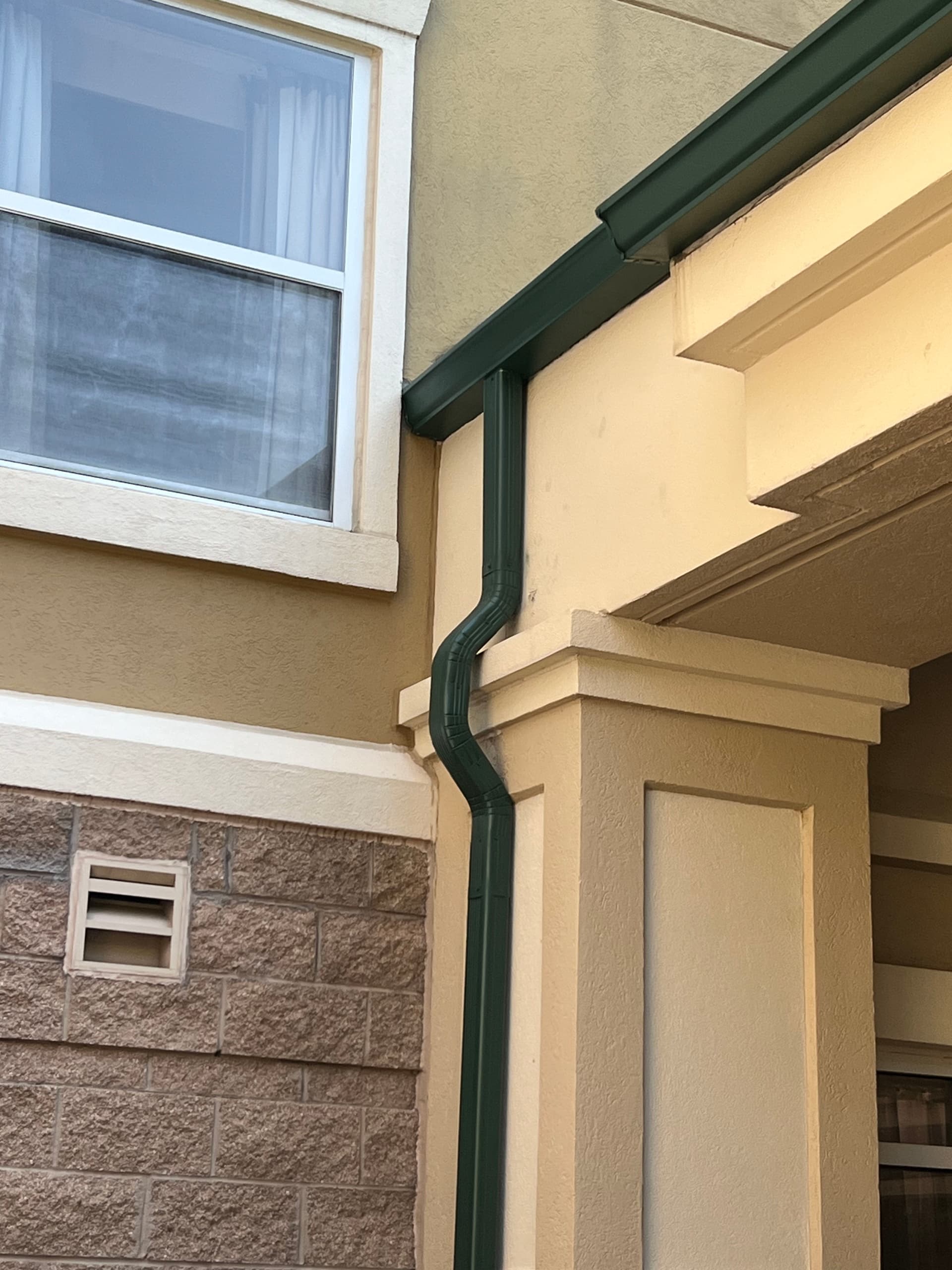 Gallery photos for 6-Inch Gutter Installation with 3x4 Downspouts at Homewood Suites: Image #1